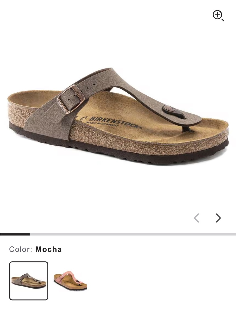 Birkenstock Gizeh Sandal in Mocha Brown